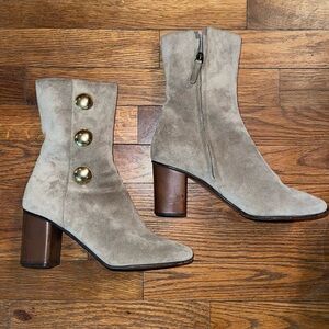 Chloé Suede Studded Boots